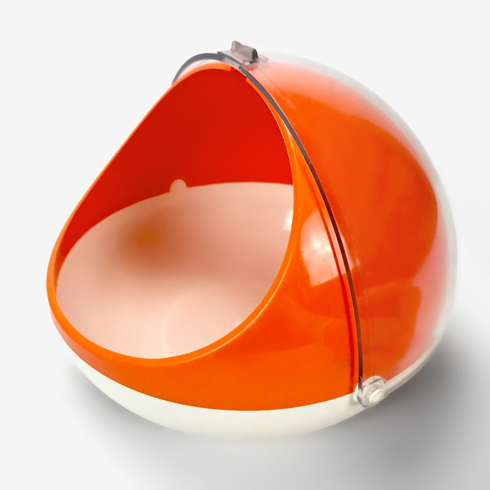 Sucrier casque orange des années 70