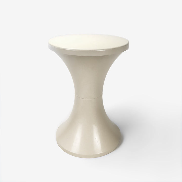 Authentique tabouret Stamp blanc cassé de Henry Massonnet