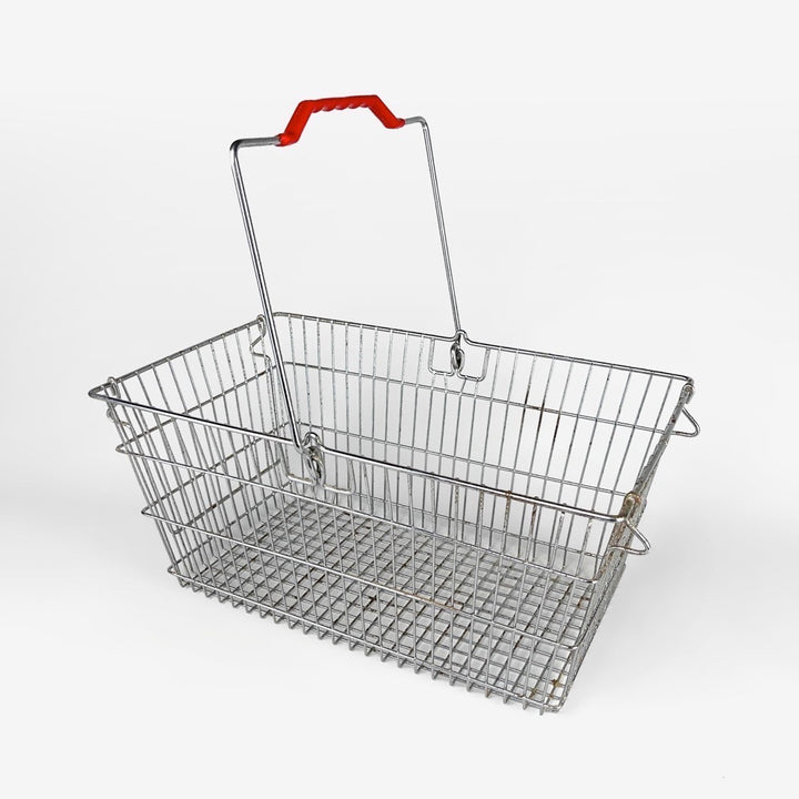 Panier de supérette en métal Wanzl vintage