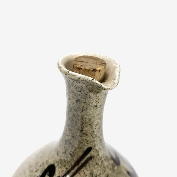 Service à liqueur ou saké en grès aux motifs abstraits