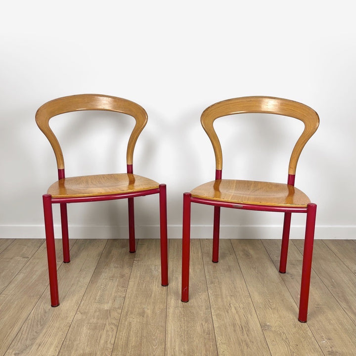 Paire de chaises Lotus de Hartmut Lohmeyer pour Kusch+Co