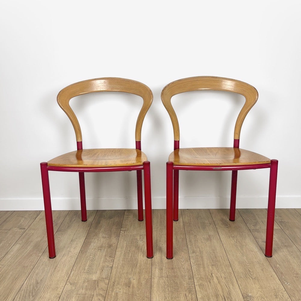 Paire de chaises Lotus de Hartmut Lohmeyer pour Kusch+Co