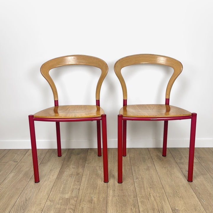 Paire de chaises Lotus de Hartmut Lohmeyer pour Kusch+Co