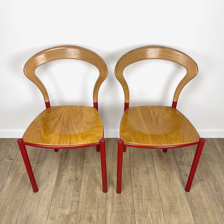Paire de chaises Lotus de Hartmut Lohmeyer pour Kusch+Co