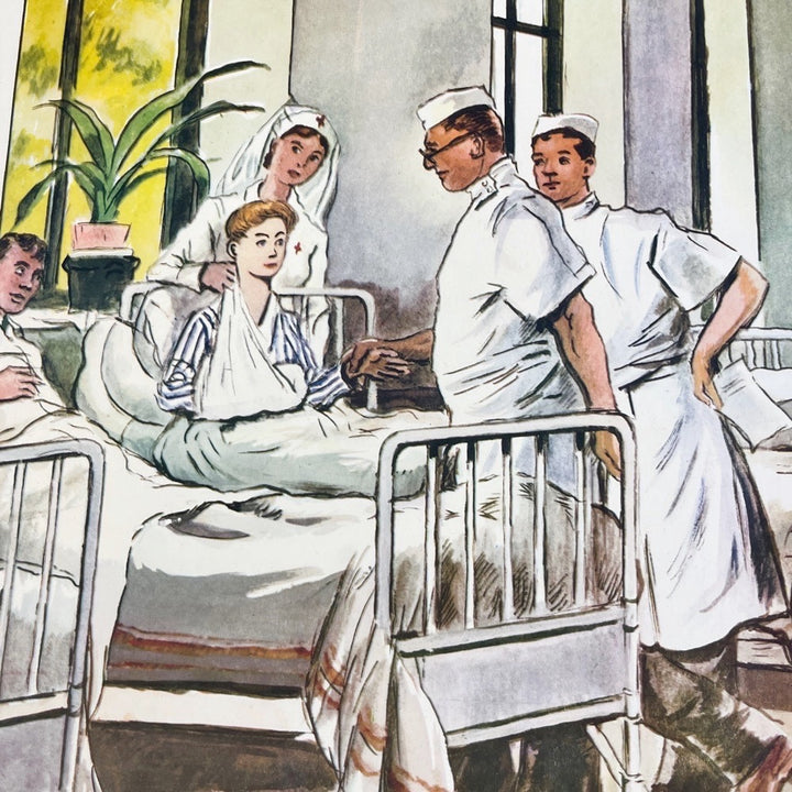 Affiche Rossignol "Un camarade blessé" et "La cueillette des champignons"