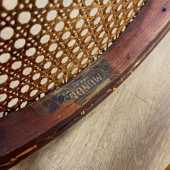 Paire de chaises bistrot cannées Mundus Ungvar Ungarn 1900