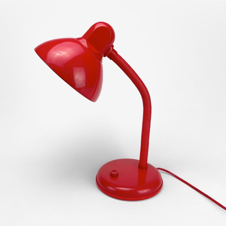 Lampe de bureau monochrome rouge vintage