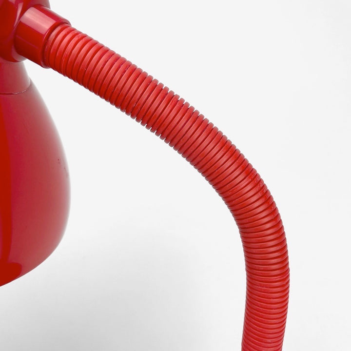 Lampe de bureau monochrome rouge vintage