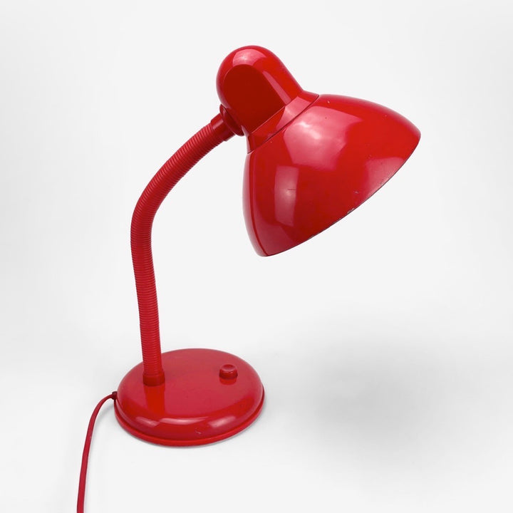 Lampe de bureau monochrome rouge vintage