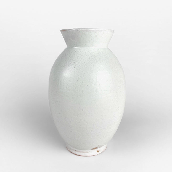 Vase grés émaillé décor calligraphique abstrait