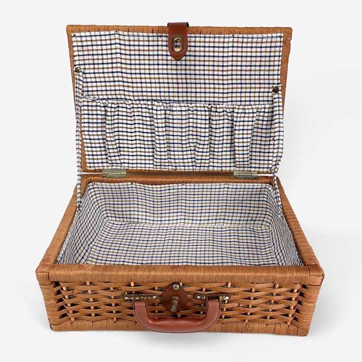 Valisette en bois et ficelle de chanvre tissée