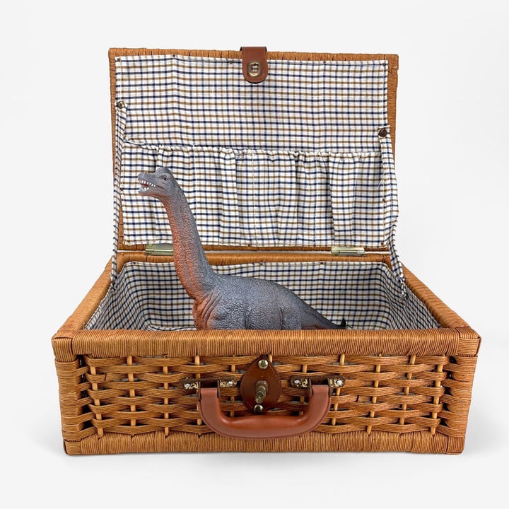 Valisette en bois et ficelle de chanvre tissée