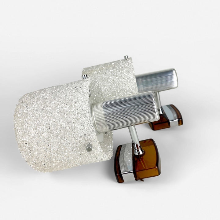 Paire d'appliques Perspex et Plexiglass Syla 70's