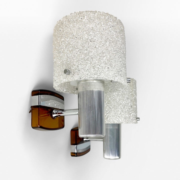 Paire d'appliques Perspex et Plexiglass Syla 70's