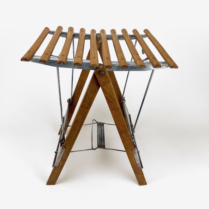 Ancien tabouret de pêche pliant Hercule