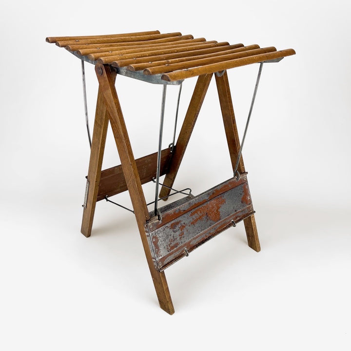 Ancien tabouret de pêche pliant Hercule