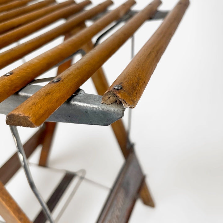 Ancien tabouret de pêche pliant Hercule