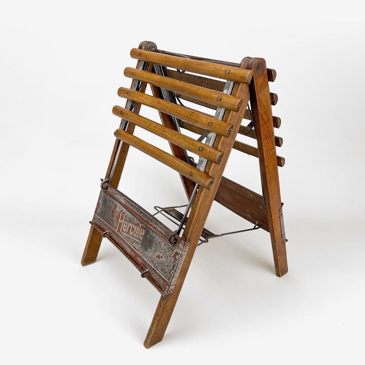 Ancien tabouret de pêche pliant Hercule