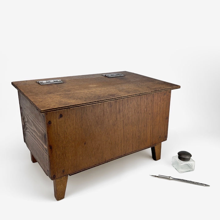 Coffre pupitre de voyage milieu XXe siècle