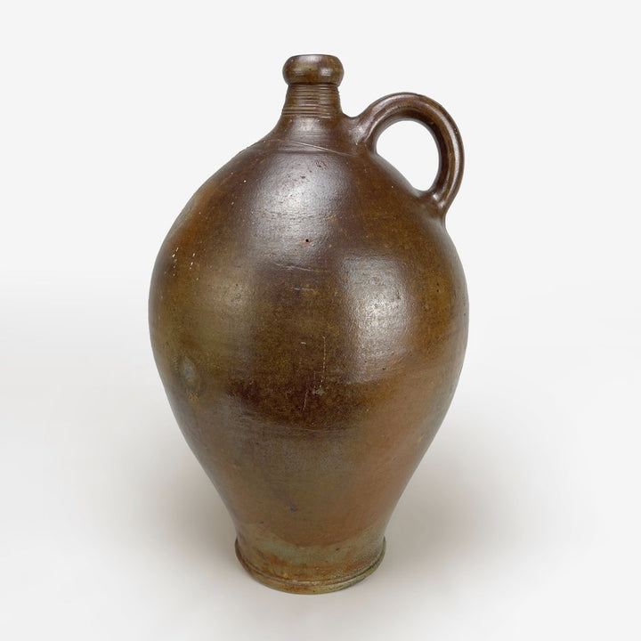 Ancienne grande jarre en terre cuite émaillée