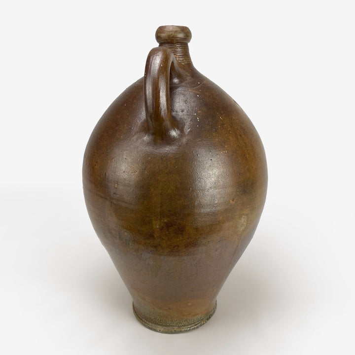 Ancienne grande jarre en terre cuite émaillée