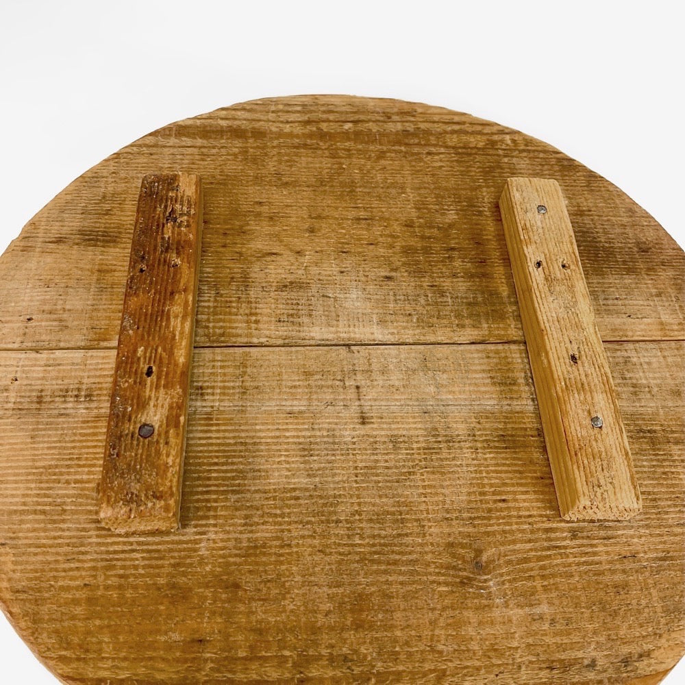 Ancienne planche à pain ronde grande taille