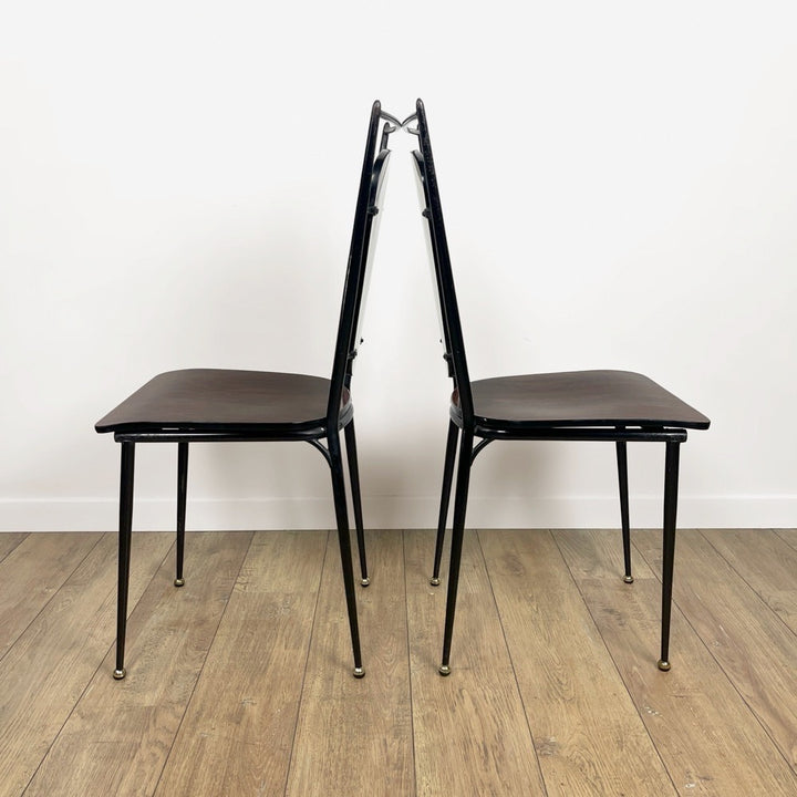 Paire de chaises design atypiques Formica