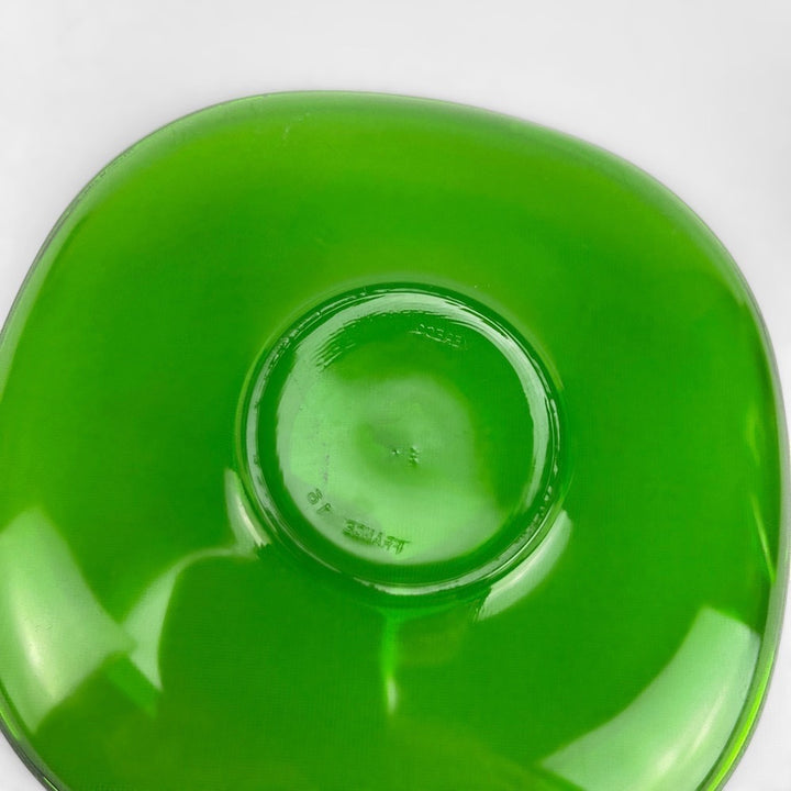 8 Tasses à café vintage Vereco vert émeraude
