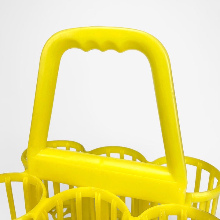 Porte-bouteilles jaune vintage