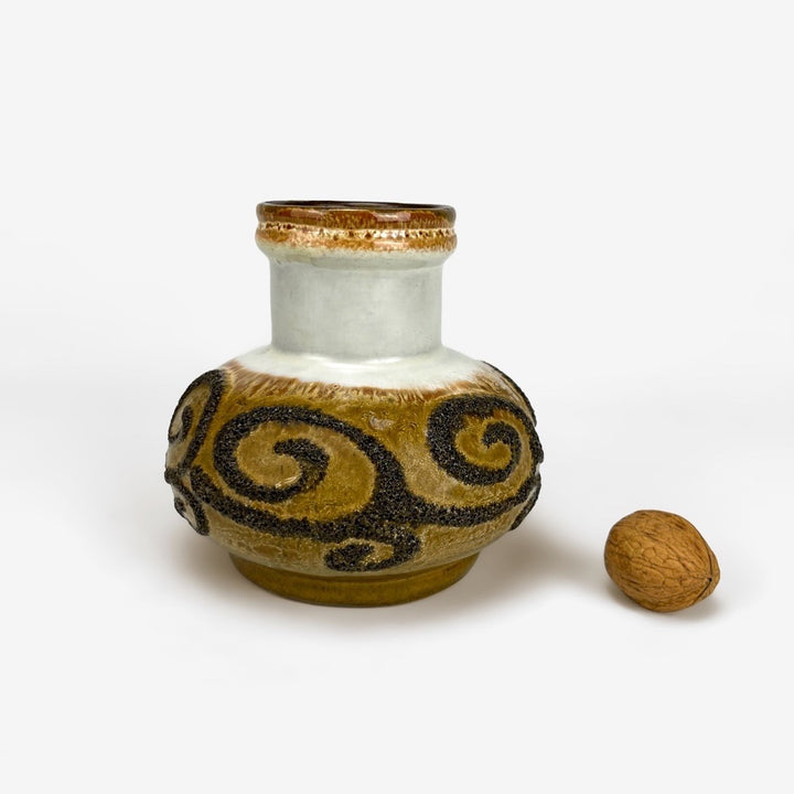Petit vase céramique Fat Lava Strehla vintage