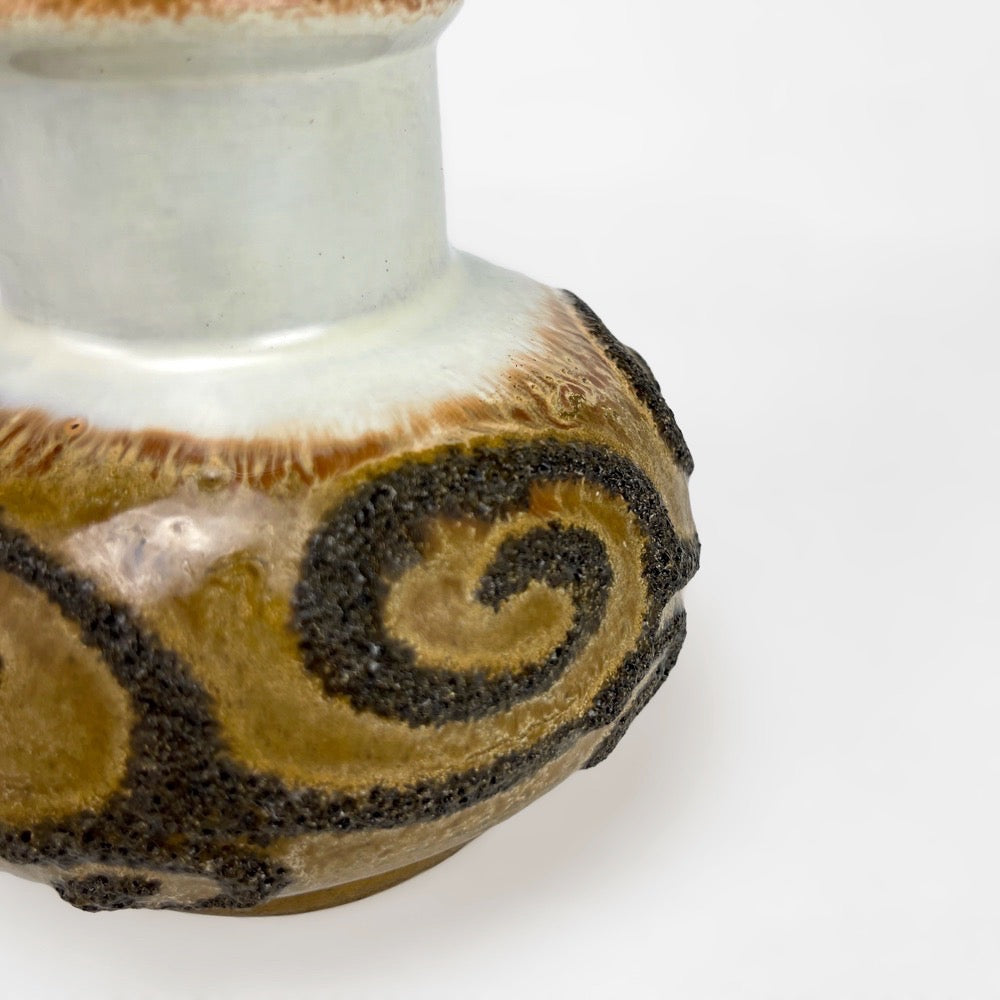 Petit vase céramique Fat Lava Strehla vintage