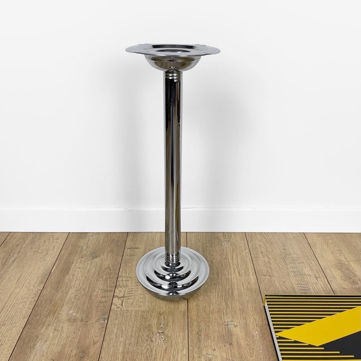 Cendrier sur pied culbuto en métal chromé Bauhaus années 30