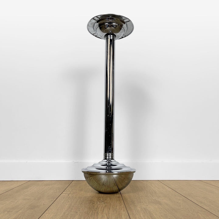 Cendrier sur pied culbuto en métal chromé Bauhaus années 30