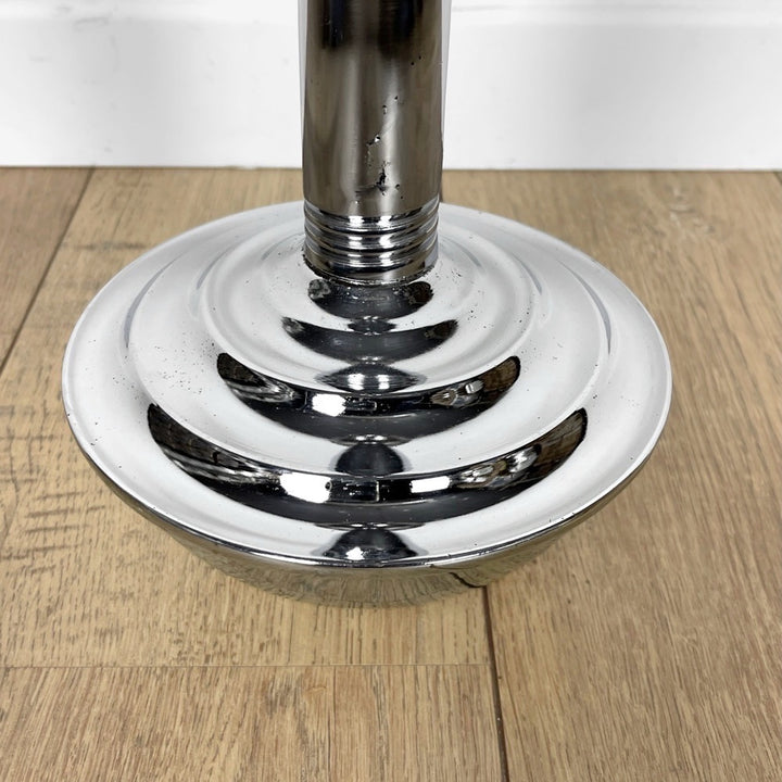 Cendrier sur pied culbuto en métal chromé Bauhaus années 30