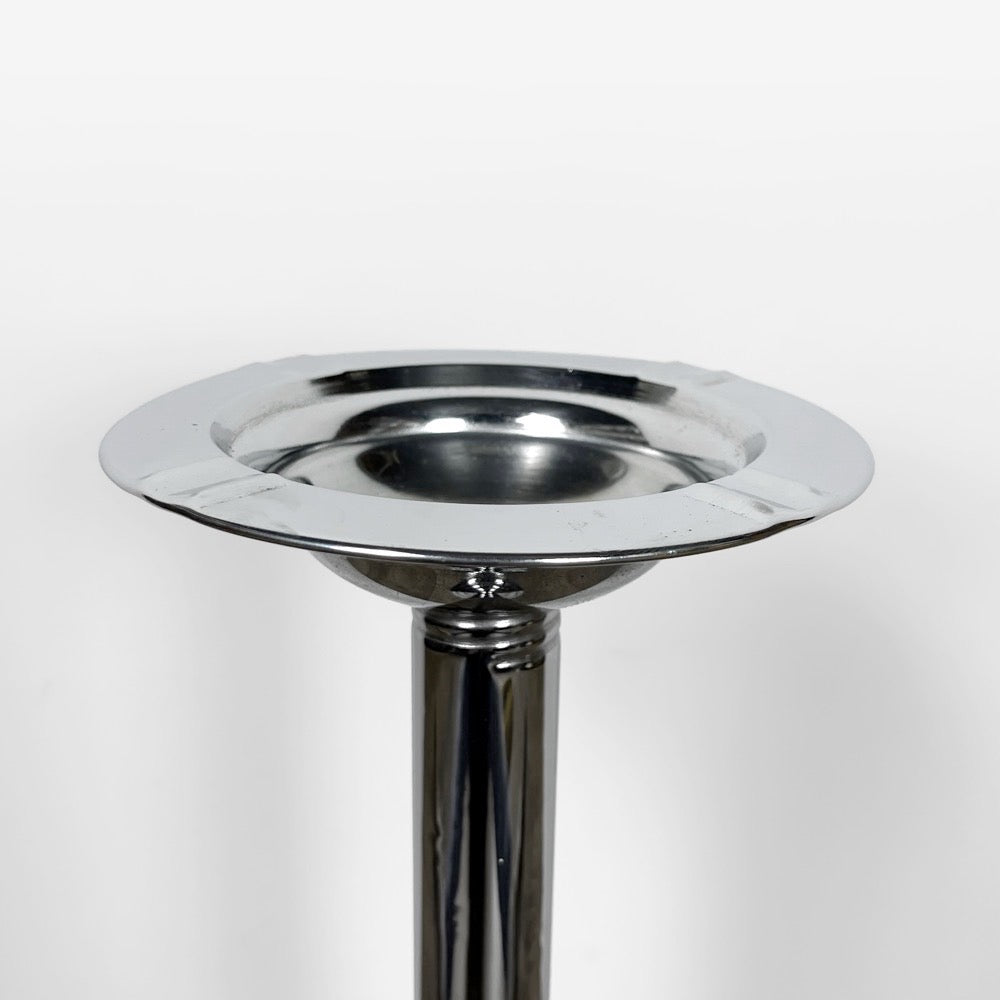 Cendrier sur pied culbuto en métal chromé Bauhaus années 30