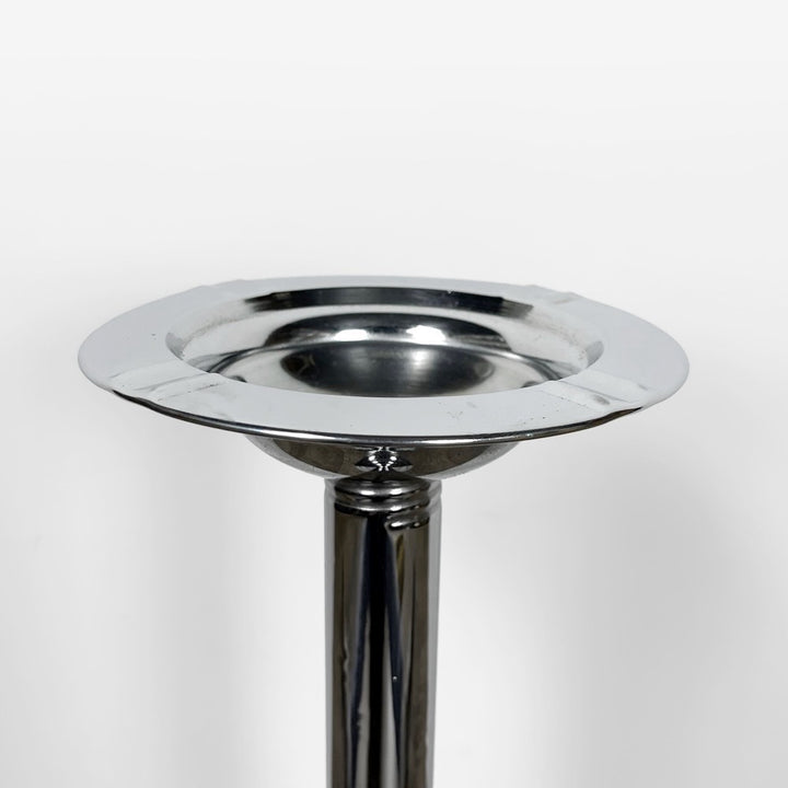 Cendrier sur pied culbuto en métal chromé Bauhaus années 30