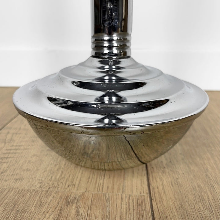 Cendrier sur pied culbuto en métal chromé Bauhaus années 30