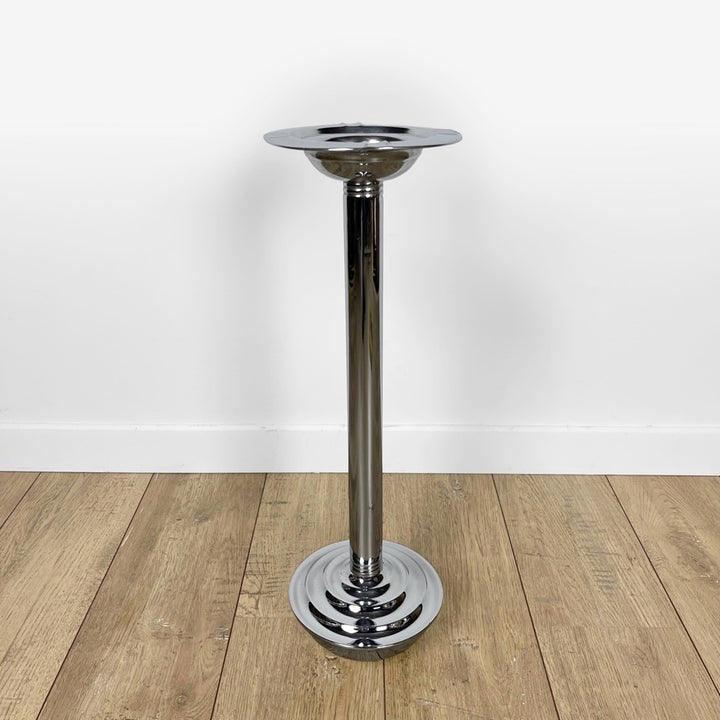 Cendrier sur pied culbuto en métal chromé Bauhaus années 30