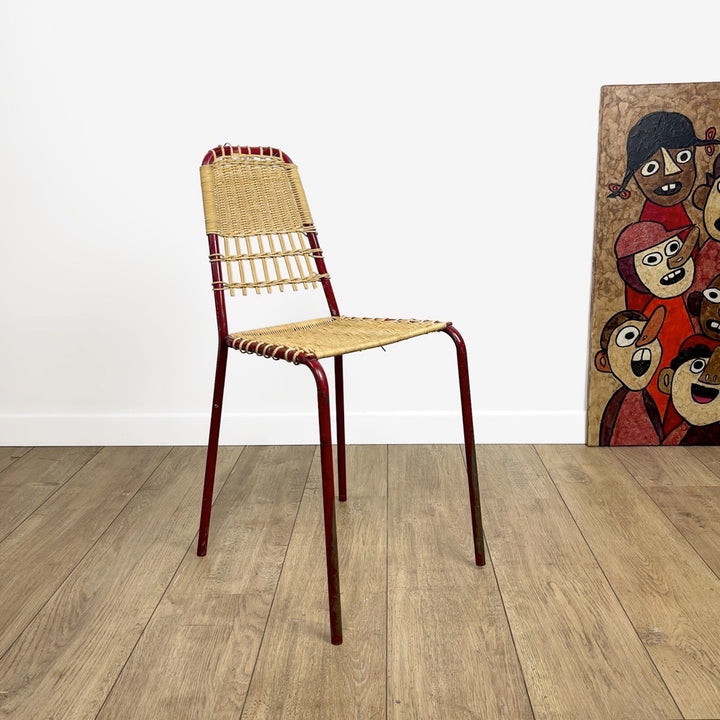 Chaise enfant design minimaliste vintage