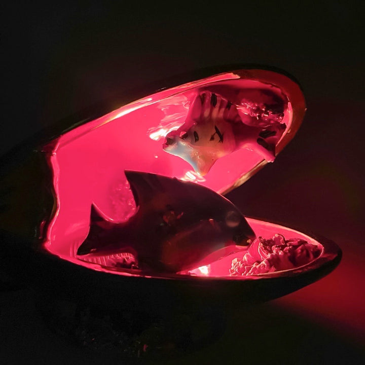 Lampe veilleuse coquillage Vallauris vintage