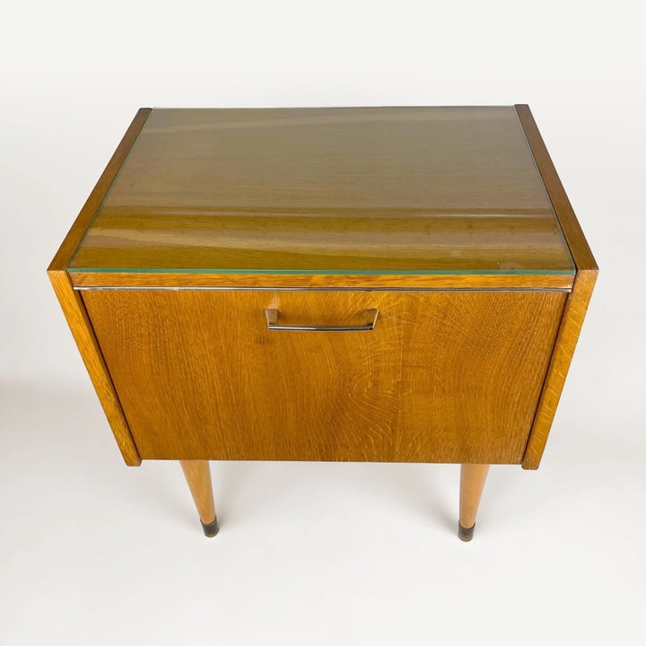 Chevet scandinave bois et verre SEM
