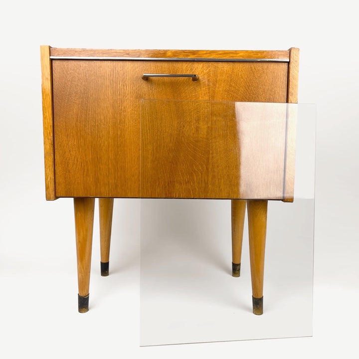 Chevet scandinave bois et verre SEM